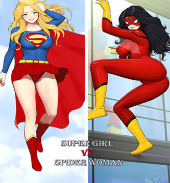 SUPERGIRL and SPIDERWOMAN