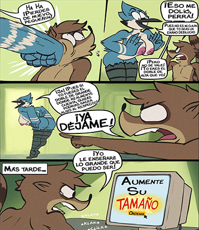 A REGULAR SHOW comic