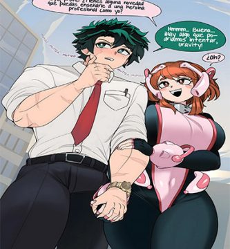 Ochako URARAKA and IZUKU Midoriya
